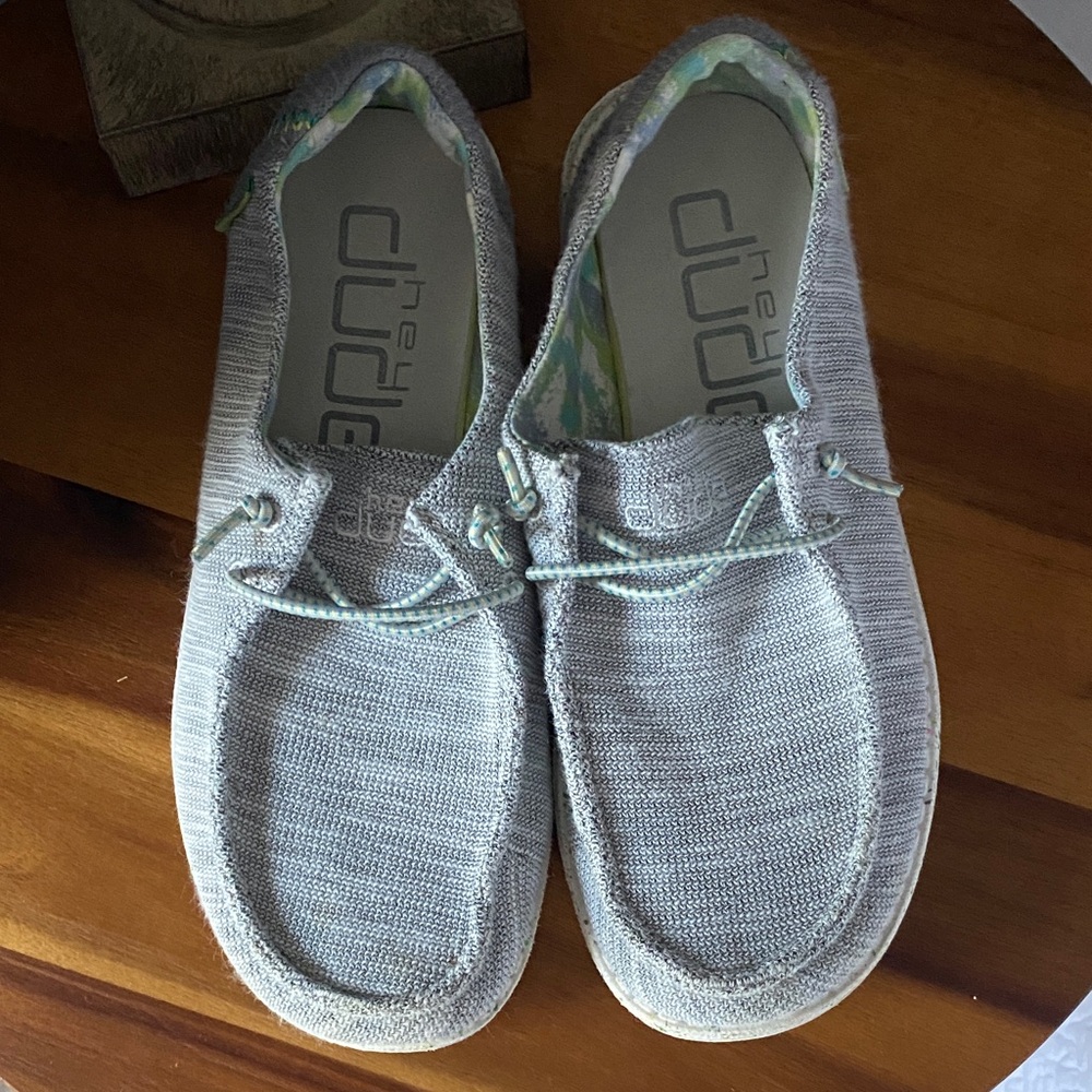 Hey Dude Light Gray Slip-On Shoes